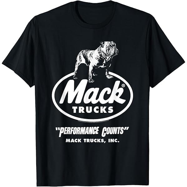 Amazon.com: Mack Trucks Retro Mack Logo Distressed T-Shirt