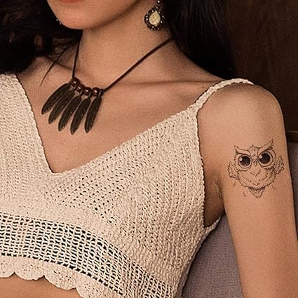 Tzxdbh 5pcs Mignon Belle Petit Hibou Plume Ange Bras De