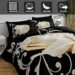 White Comforter Set King 7 Piece Bed in a Bag White