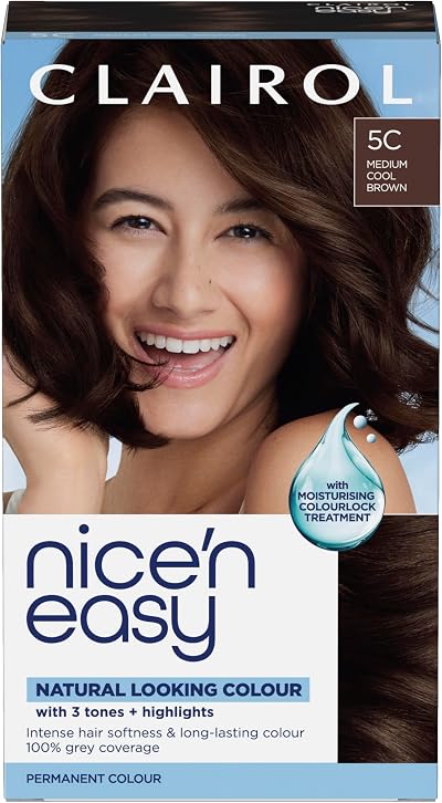 Clairol Nice'n Easy Crème 5C Medium Cool Brown Permanent Hair Dye 1 ct