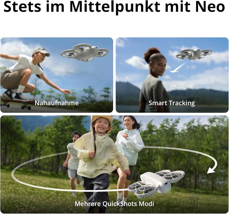 Neo Fly More Combo, Minidrohne mit 4K UHD-Kamera für Erwachsene
