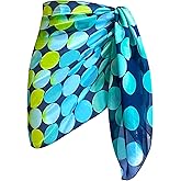 JRMLPL Women Short Sarong Beach Cover up Skirt Chiffon Swimsuit Sarongs Wrap