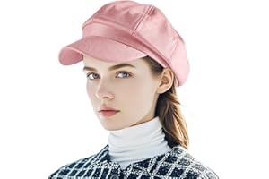 Yoolhamy Newsboy Hat for Women Vintage Classic Octagonal Cabbie Caps Adjustable Fashion Sun Protection Visor Hats
