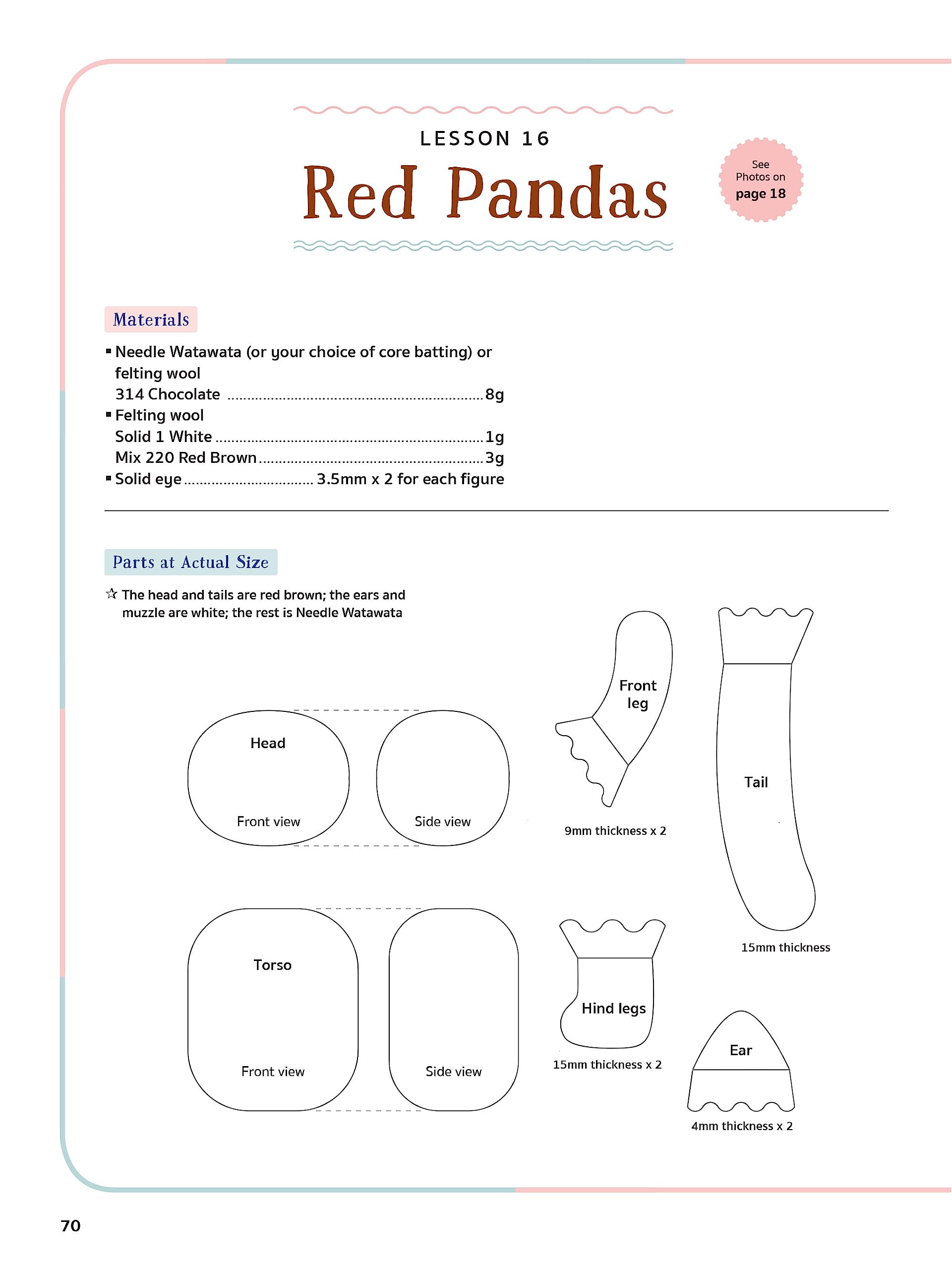 Irresistible Felted Baby Animals: Needle Felted Cuties from Puppies to Pandas (with Actual-Sized Diagrams)