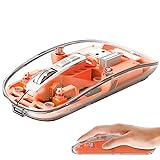 Wireless Mouse Bluetooth LED Clear Slim Silent