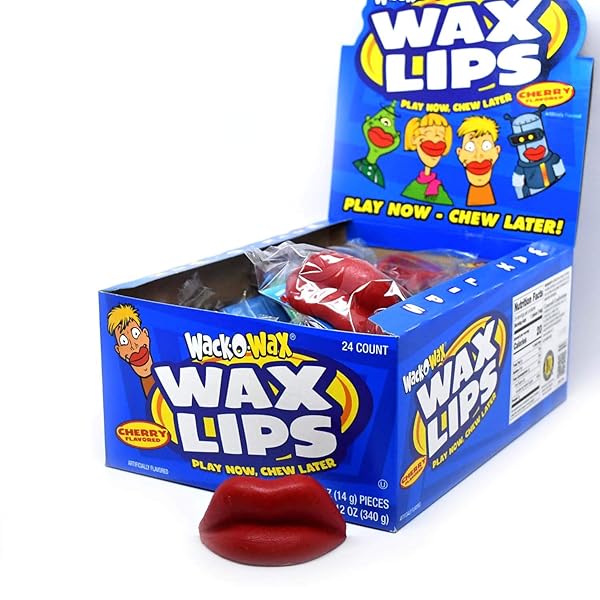 TOOTSIE ROLL WACK-O-WAX 24-COUNT BOX, CHERRY FLAVOR