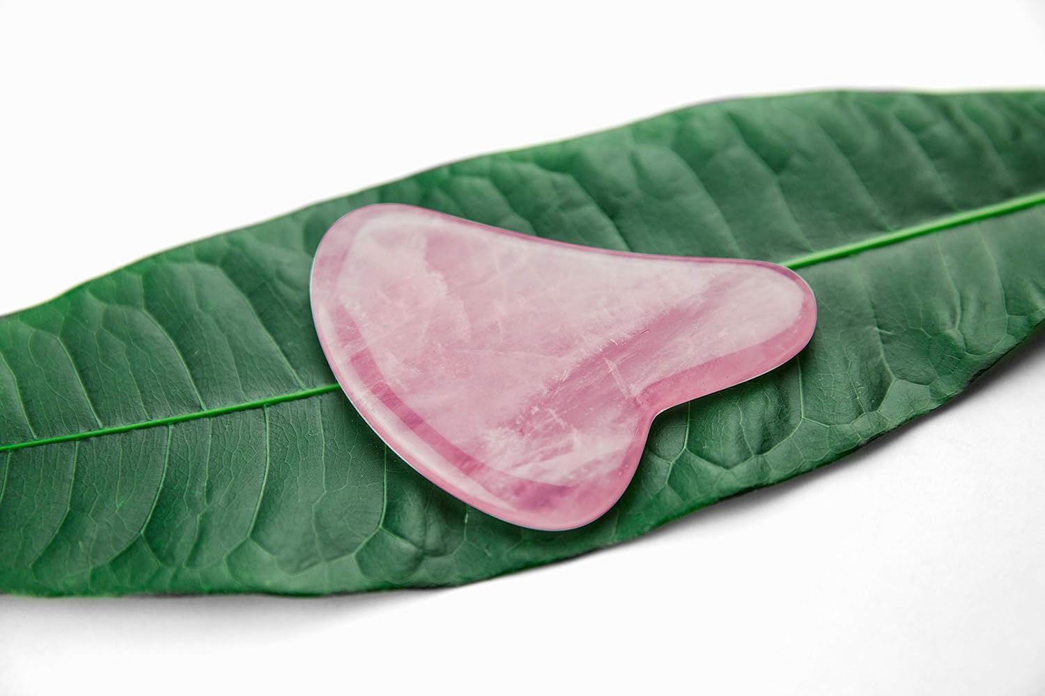 Gua Sha Massage Tool for Scraping Facial and Body Skin Massage made of Rose Quartz Stone for Acupressure Scrapper Gua Sha Facial Tools: Beauty