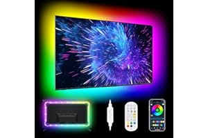 Daymeet TV LED Lights, 13.1ft TV LED Lights for 40-65 Inch, LED TV Behind with Bluetooth Function, RGB Color Changing Light Strip for Home Theater