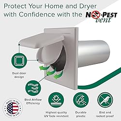NO-PEST VENT, Exclusive Dual Door Dryer Vent Cover