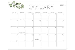 JOYMIA Calendar 2024 - Magnetic Calendar for Fridge,Monthly Family Calendar,18 Month Refrigerator Calendar from Jan.2024 to Jun.2025, Magnetic Fridge Calendar for Home & Office Organization .10x12.Green…