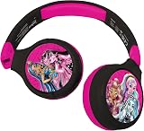 Lexibook Monster High 2-in-1 Bluetooth Headphones with Mic Pink Black HPBT010MH