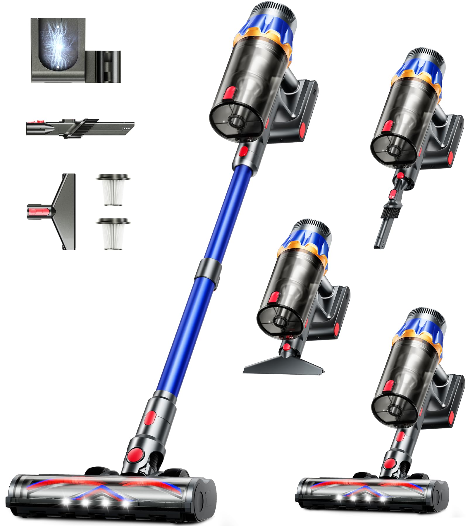 Photo 1 of Cordless Vacuum Cleaner, Upgraded 600W 50KPA 70Mins Cordless Stick Vacuum Cleaner with Self-Standing and Smart Screen, Anti-tangle Wireless Vacumm, Vacuum Cleaners for Home/Pet Hair/Carpets/Floors