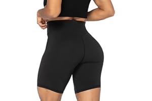 Sunzel High Waist Biker Shorts for Women No Front Seam Soft Yoga Workout Gym Bike Shorts Tummy Control Squat Proof