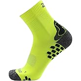 Zensah 3D Dotted Running Socks - Moisture Wicking, Padded, Anti-Blister, Ankle Athletic Sock for Men and Women