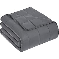 CUTEKING Weighted Blanket for Adults (15lbs, 48"x72", Full, Grey) Heavy Blanket for 140-150lbs, Weighted Blanket for Cooling 