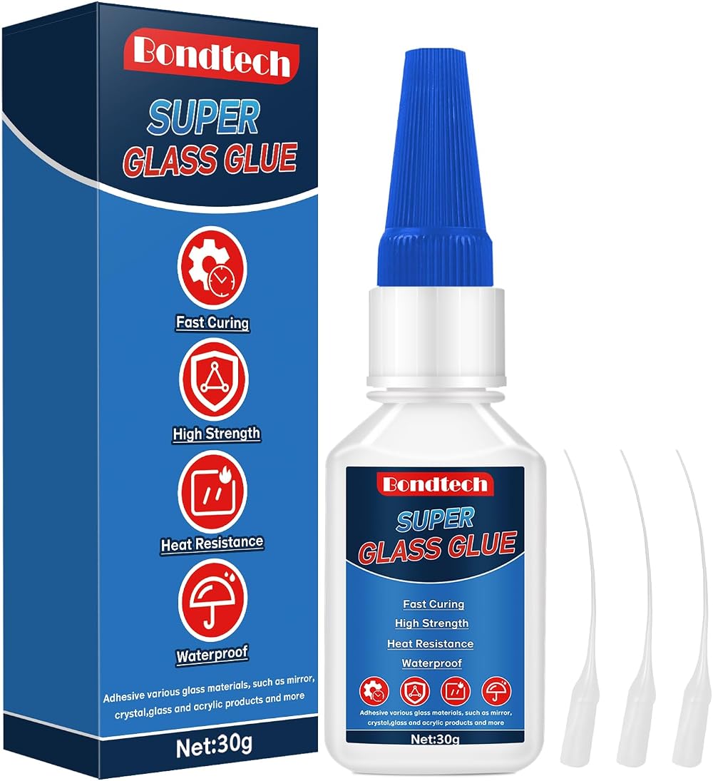 Bondtech Super Glue 30 g All Purpose Clear Adhesive Anti-Clog Cap