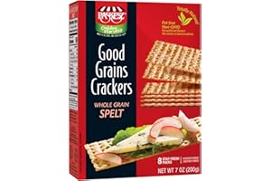 Snacktery Original Spelt Flatbread Crackers - All Natural Spelt Crackers in 8 Stay-Fresh Packs - Thin & Crispy Whole Grain Crackers for Cheese, Spreads, Dips - 7 oz
