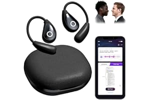 OEQ Language Translation Earbuds Real Time with Clear Speech,3 in 1 Language Translator Device with 100+Language Real Time Two Way with Long Battery Life,Ideal for Travel/Gift/Learning (Black)