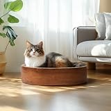 ComSaf Cat Scratcher Cardboard Oval Bed Durable Scratch Lounge 44x34x10 cm view 8