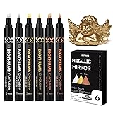 BIGTHUMB 6Pcs Liquid Chrome Paint Markers, Dual
