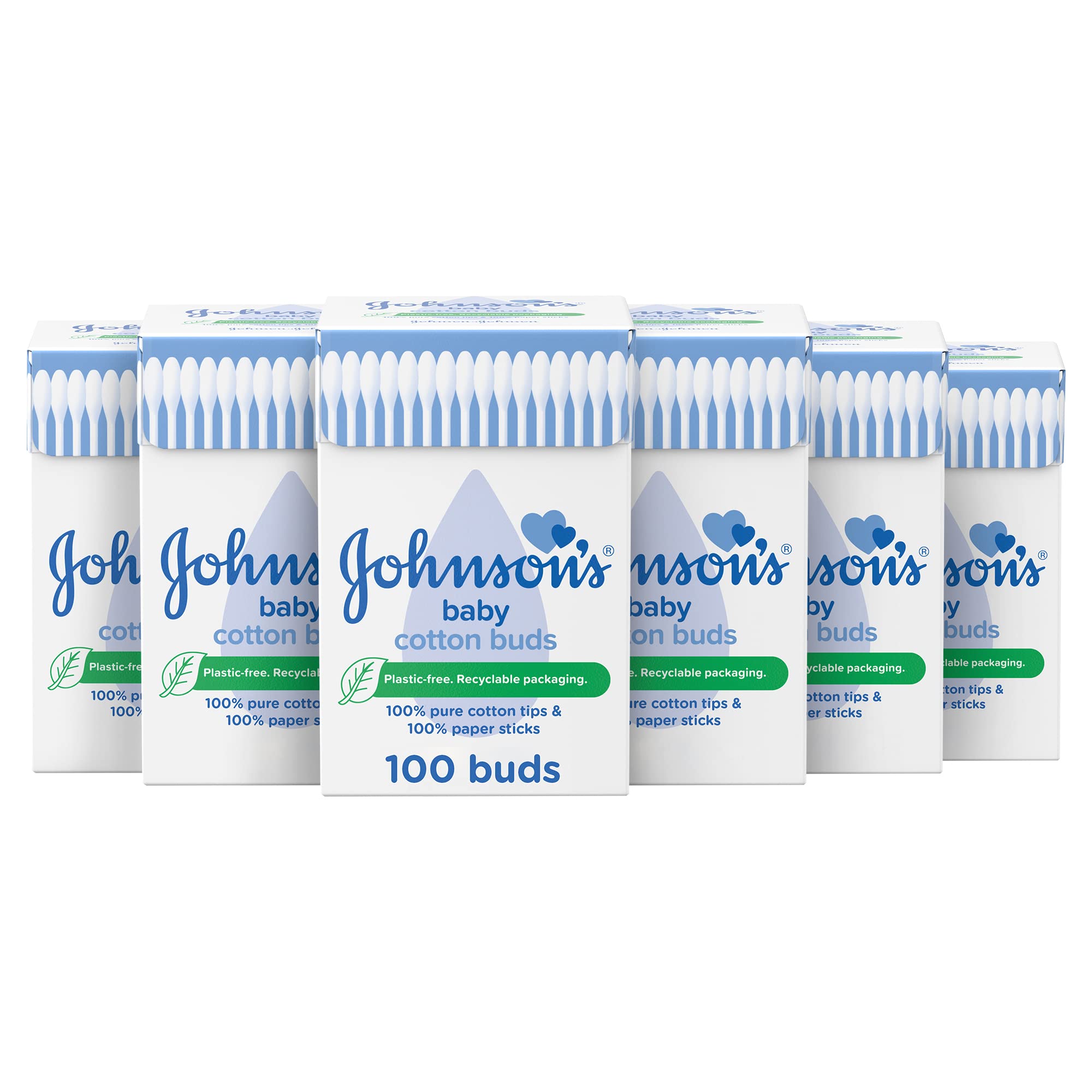 Johnson's Baby Cotton Buds 100s (Pack of 12)