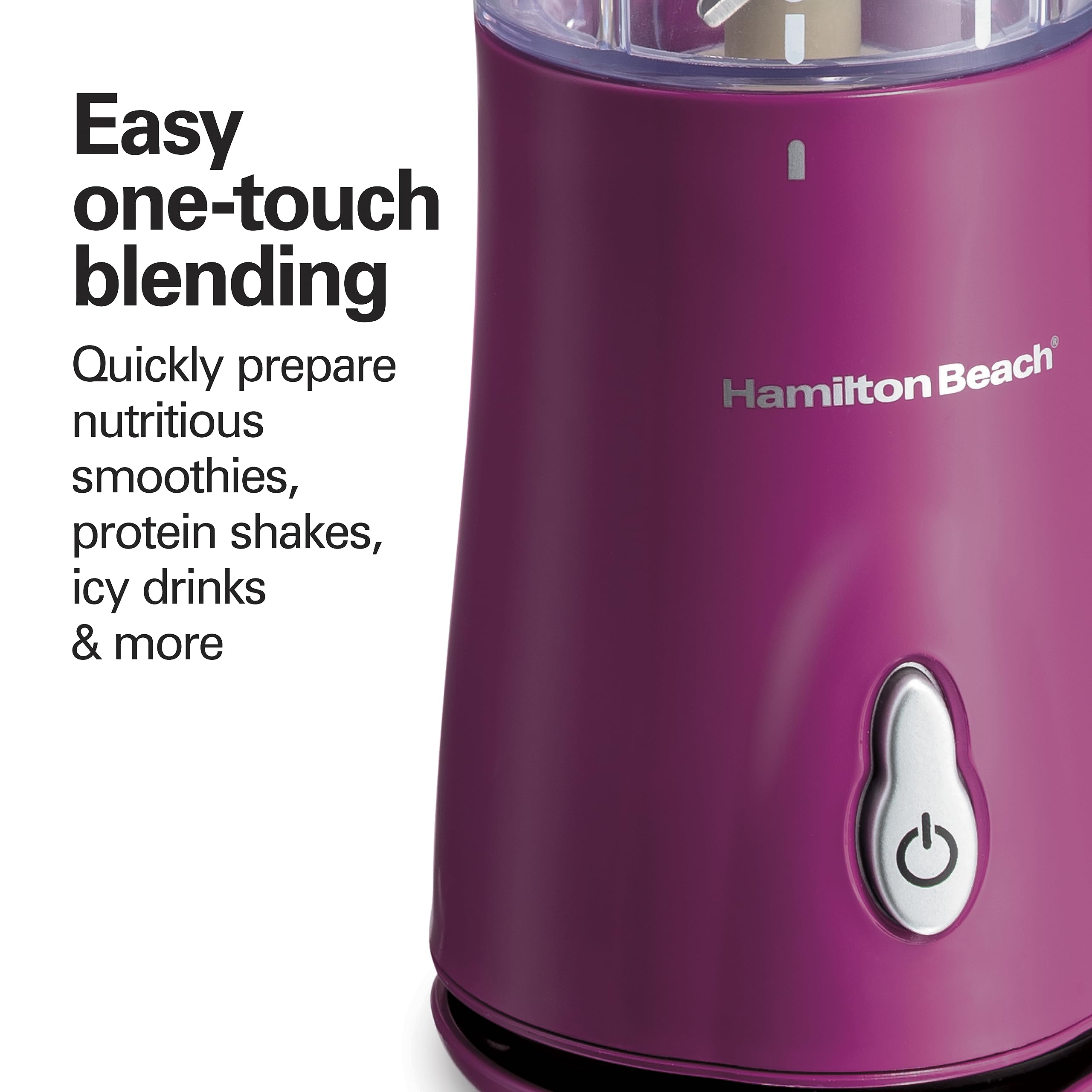 Hamilton Beach Portable Blender for Shakes and Smoothies with 14 Oz BPA