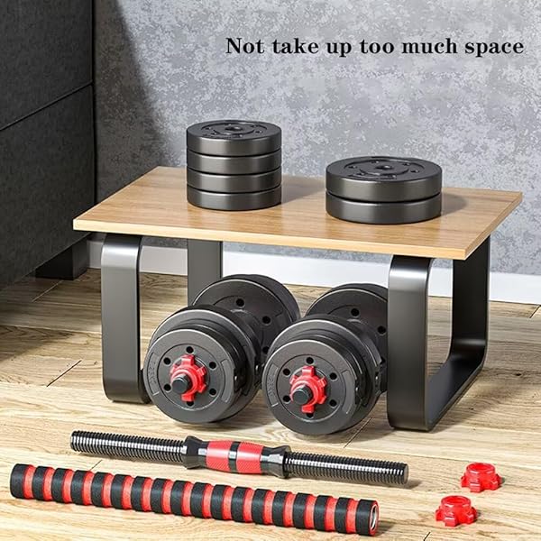 BCBIG ADJUSTABLE-DUMBBELLS-SETS,FREE WEIGHTS-40LB(20LB*2) DUMBBELLS SET OF 2 CONVERTIBLE TO BARBELL A PAIR OF LIGHTWEIGHT FOR HOME GYM,WOMEN AND MEN EQUIPMENT.