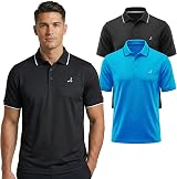 Under Par Men’s Golf Polo 2 Pack Stretch Fabric UV Moisture Wicking XL Black