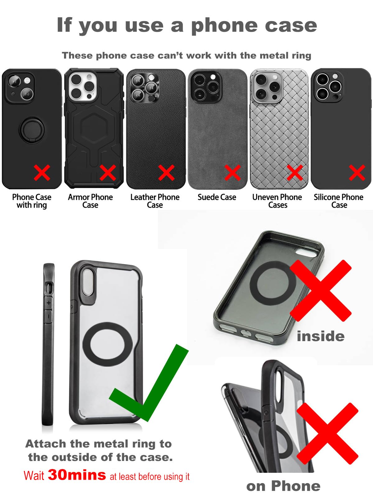 Upgraded 360° Nano Gel Vacuum Magnetic Phone Holder, Car Phone Holder for Magsafe[108+LBS Strongest Suction & 3000gf Strongest Magnetic], Suction Cup Phone Mount for Car/for iPhone 17 Pro Max