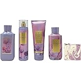 Bath & Body Works Vanilla Ease Deluxe Gift Set - Fragrance Mist, Body Lotion, Body Wash and Body Cream with a Lavender Dreams Bar Soap.