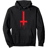 Upside Down Inverted Cross Pullover Hoodie Pullover Hoodie