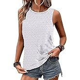 Leopard Print Tank Top for Women Summer Sleeveless Tops Casual Cute Graphic Tanks Loose Fit Vintage Vacation Shirt