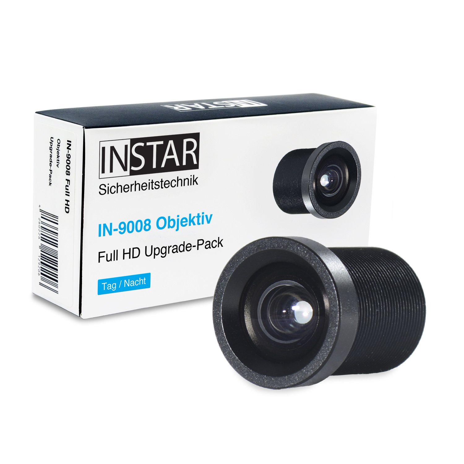 8 mm Lens for INSTAR IN-9008 Full HD and IN-9408 2K+ / IP Camera/Surveillance Camera/Lens/Accessories/Tele/S-Mount / M12xP0.5