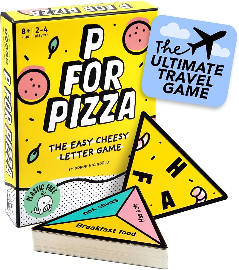 Big Potato P for Pizza – Fast-Paced Word Card Game 2-4 Players