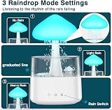 Sminiker Cloud Rain 450ML Humidifier with Remote Control 7 Colors Mood Light view 4
