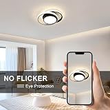 Comely Modern LED Ceiling Light 32W 2350LM Warm White 3000K Black view 8
