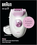 Braun Silk-épil 3 Corded Epilator Hair Removal with Shaver Head Pink 3-031 view 8