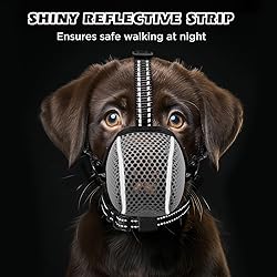Dog Muzzle,Mesh Soft Muzzle for Small Medium Large