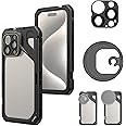 SmallRig for iPhone 15 Pro Phone Cage with 67mm Filter Adapter, Upgraded Quick Release Design Phone Video Rig Cage for Videography/Video Recording/YouTube/Live Streaming/Vlog - 4396B