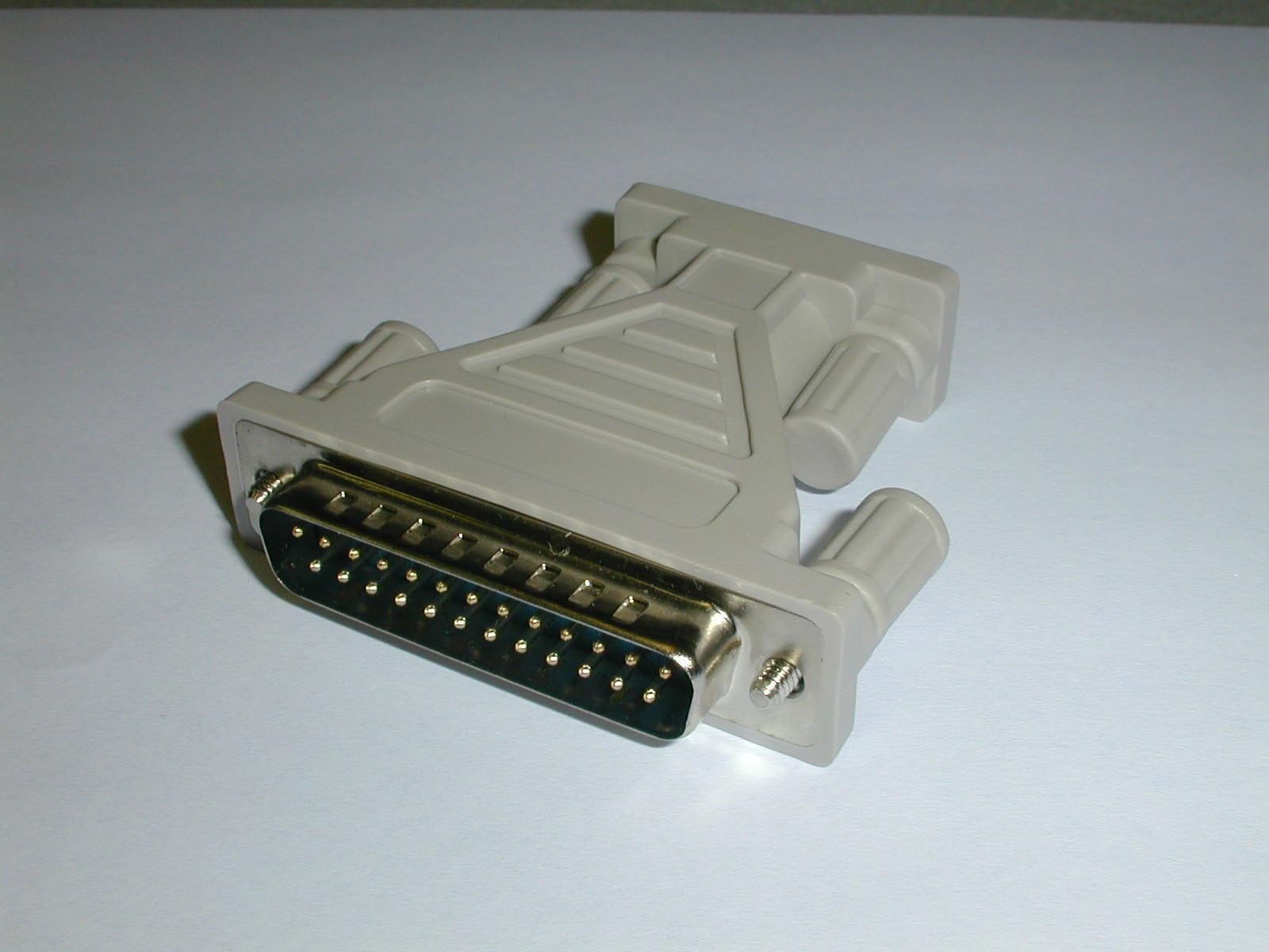 Universal Cable CAD-01-1 DB9Female to DB25Male serial adapter converts a 9 pin female serial port to a 25 pin male port