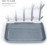 Termichy Baby Bottle Drying Rack Large Vertical Space Saving Gray view 3