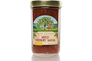 Cherry Republic Mild Cherry Salsa - Chunky Sweet & Low Heat Flavor Sauce - 16 Ounces