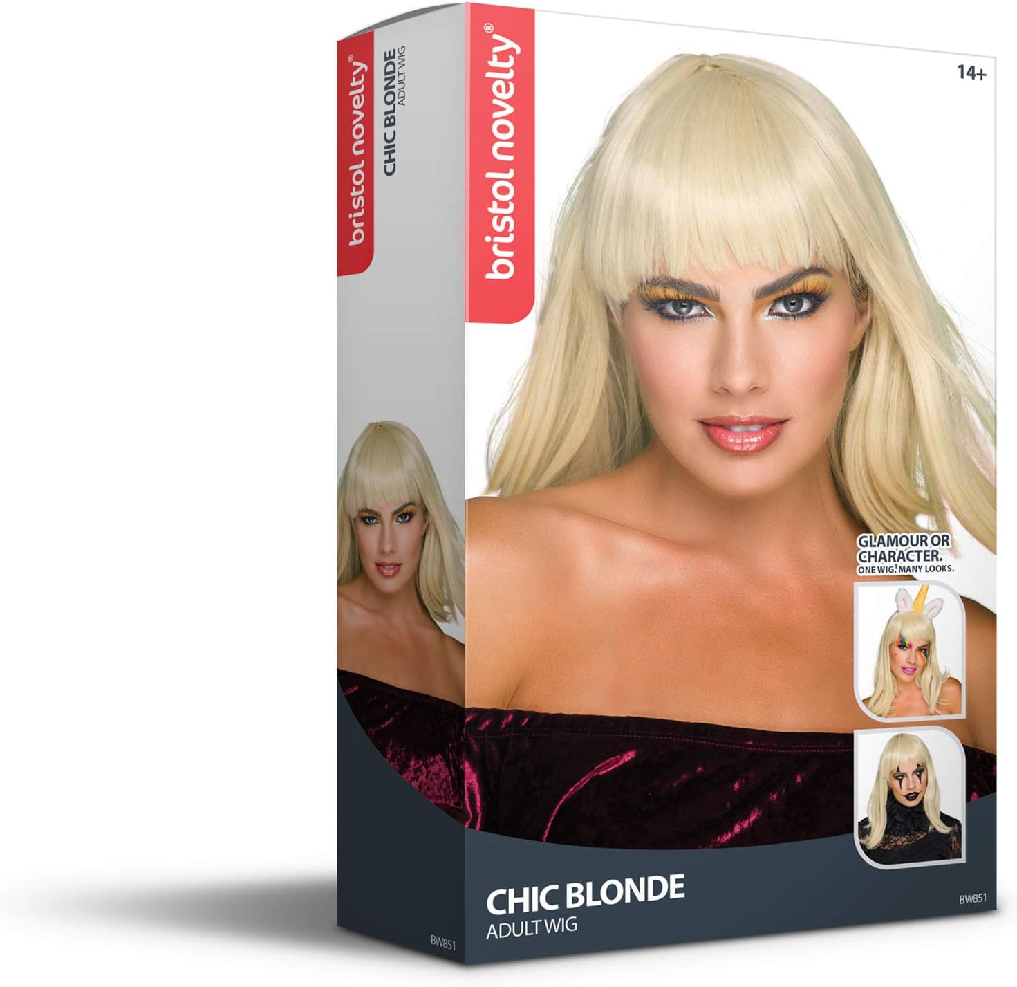 Bristol Novelty BW851 Chic Doll Wig Blonde, womens, One Size Halloween - Image 5