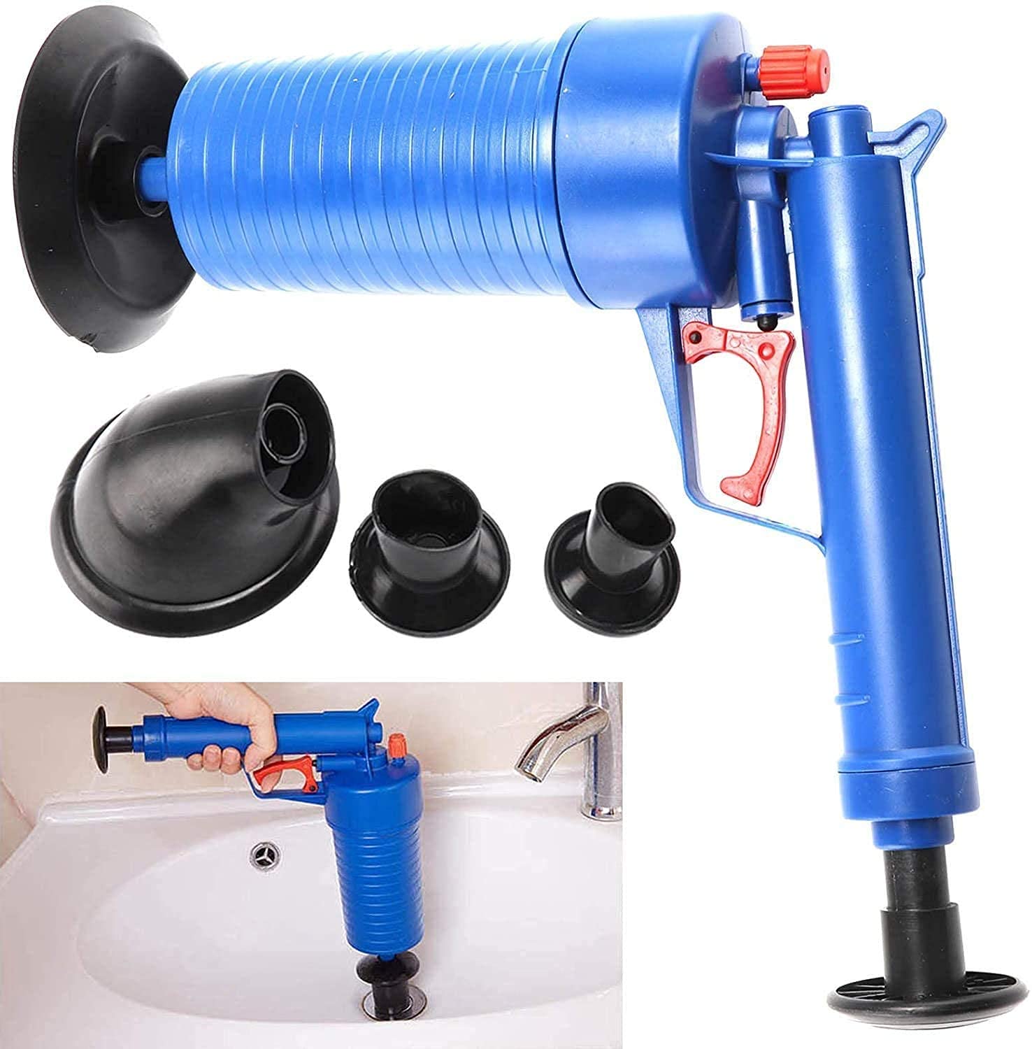 Buy MISHTI Toilet Cleaner High Air Power Drain Blaster Gun High