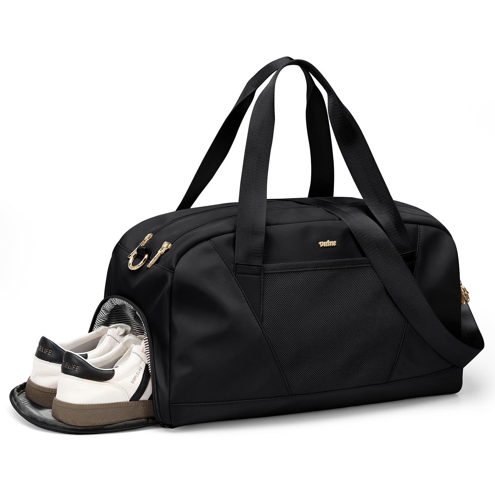 Photo 1 of VNINE Duffle Bag for Women Men Travel Bags with Shoes Compartment Carry On Weekender Bag Airlines Approved Duffel Bag with Wet Pocket Water Resistant Overnight Sports Workout Dance Bags