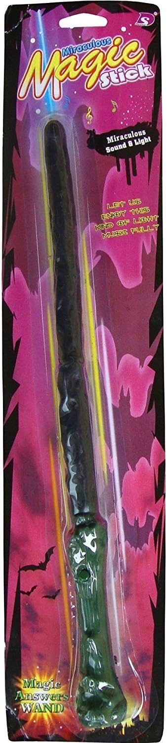 Sound and light wood effect magic wizard wand