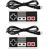 ZENANBiBi Usb Wired Controller 2-Pack for Nes Gamepad – Plug & Play for Windows Pc,Mac,Linux,Raspberry Pi,Retropie,Nes Emulators – Classic Nes Controller Gamepad for Retro Gaming Fun