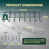 Green Haven 160cm Garden Tool Storage Rack Heavy-Duty Metal Organizer view 2