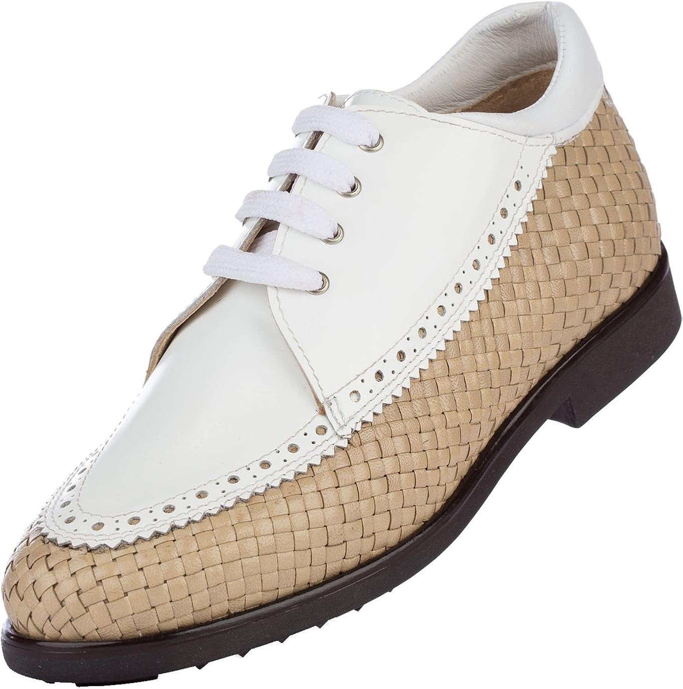 AerogreeN LINATE hand woven ladies golf shoe (Black/Black