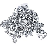 WRAPAHOLIC 12-Count Metallic Silver Self-Adhesive Curly Bows Gift Wrap Accessory - Perfect for Christmas, Birthday, Holiday, Party Favors Decorations